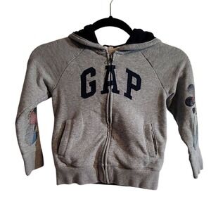 Gap Disney Grey Mickey Mouse Zip‎ Up Jacket Hoodie size 5 Years